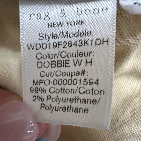 Rag & Bone Distressed Dre Low Rise Ankle Slim Boyfriend Jeans 24 EUC - Picture 9 of 16